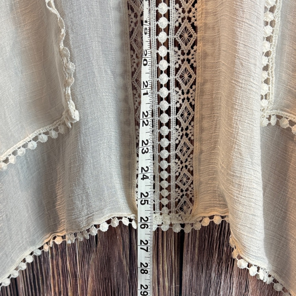 Steve Madden Cream Lace Kimono - Picture 13 of 15